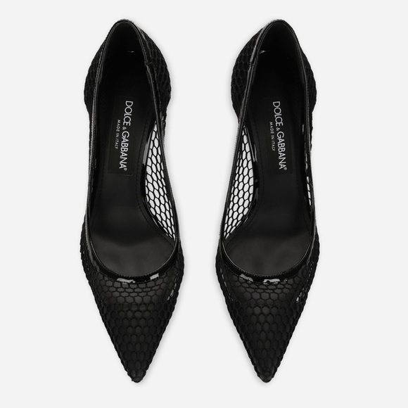 Dolce & Gabbana Shoes - Dolce & Gabbana Mesh and patent leather pumps